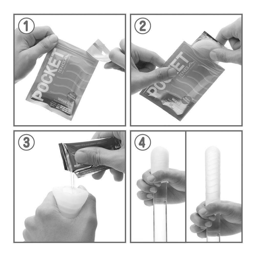 Masturbator kieszonkowy Tenga Pocket Block Edge - obrazek 4