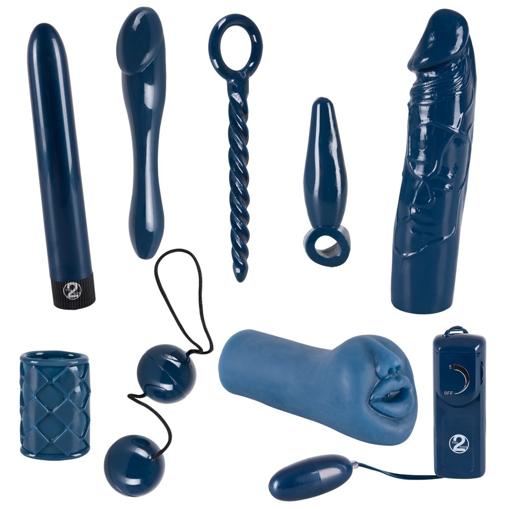 Zestaw erotyczny 9 elementów You2Toys Midnight Blue - obrazek 3