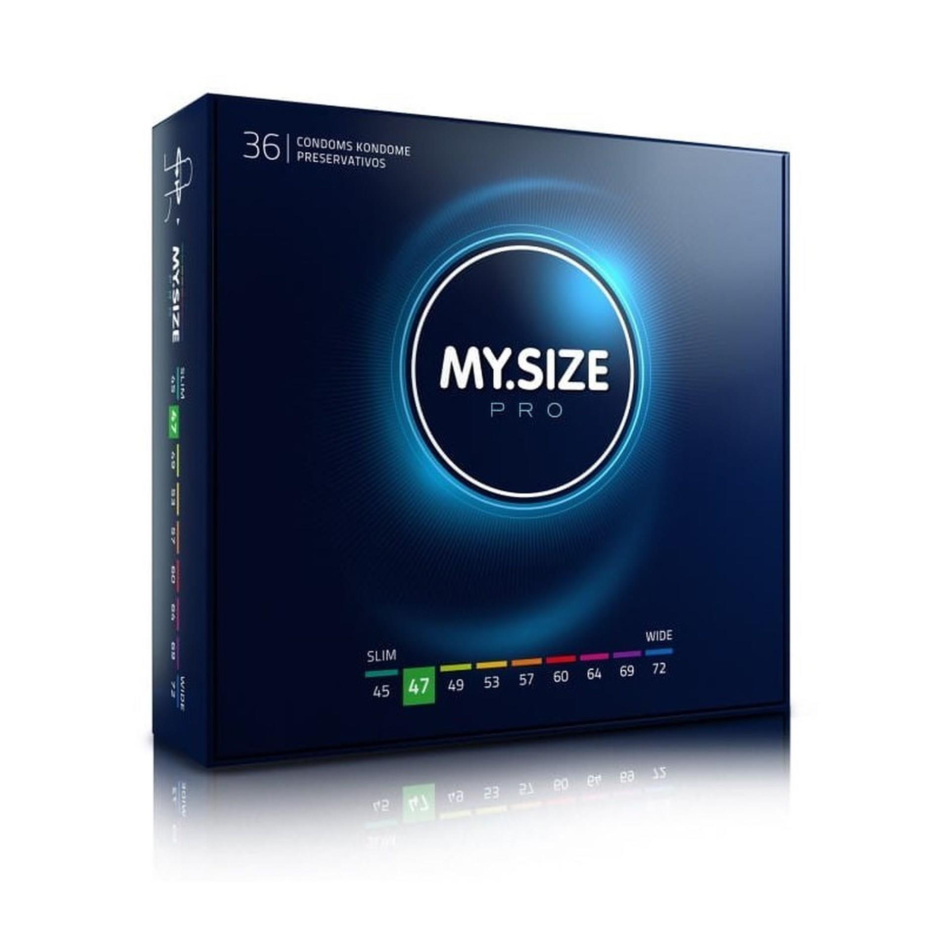 Prezerwatywy MY.SIZE PRO 47 wegańskie cienkie 36 sztuk