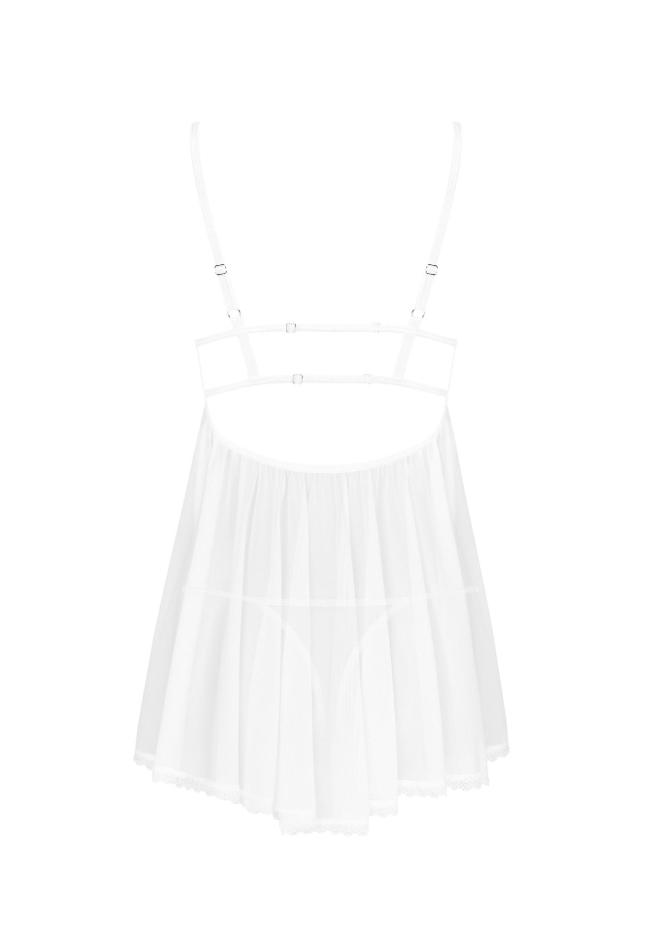 Babydoll z koronką i stringami Obsessive Heavenlly XL/2XL - obrazek 6