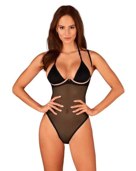 Body erotyczne Selinne Obsessive czarne XS/S