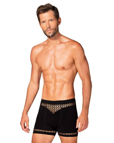 Bokserki erotyczne Obsessive M102 z wycięciami czarne S/M/L