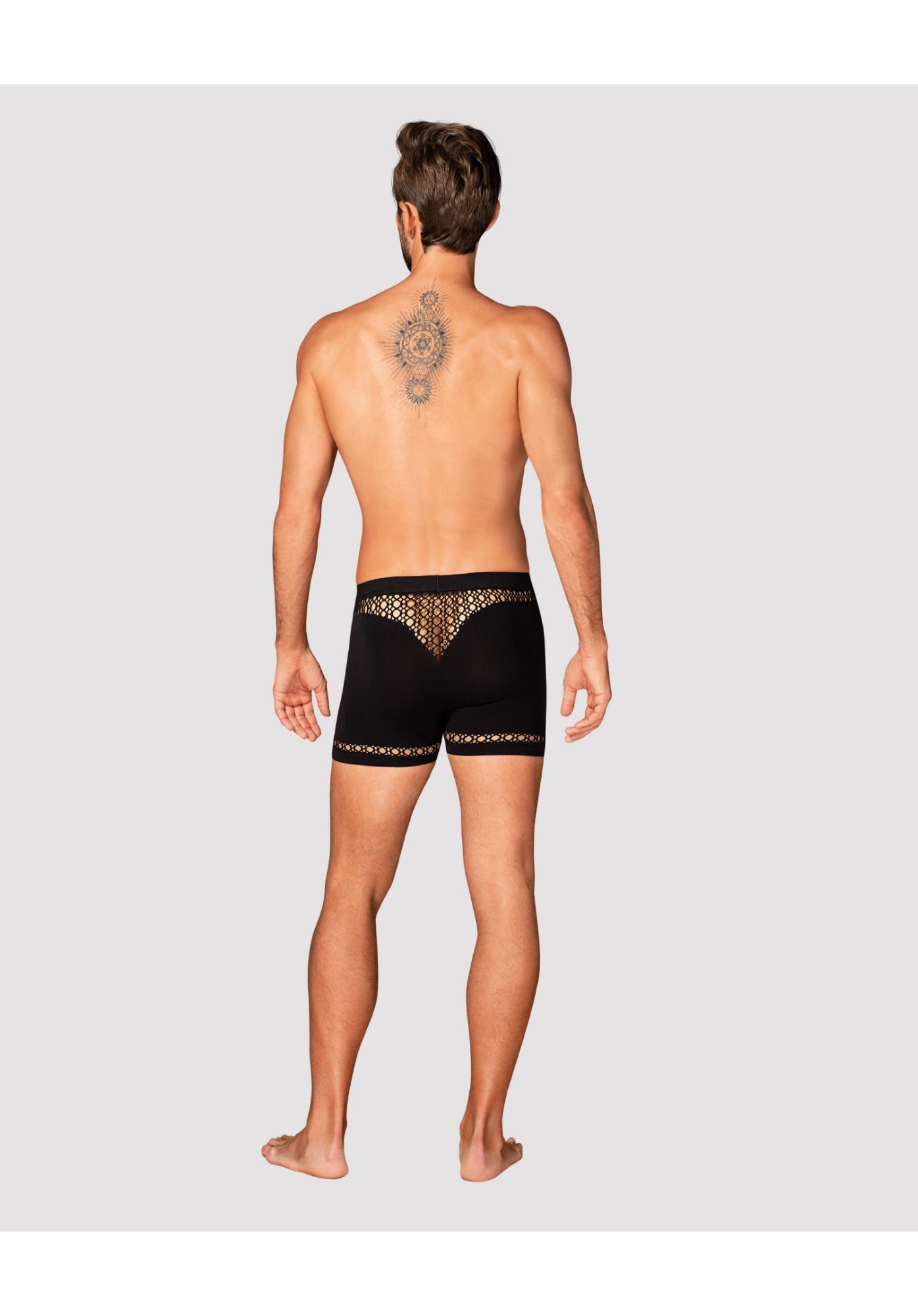 Bokserki erotyczne Obsessive M102 z wycięciami czarne S/M/L - obrazek 6