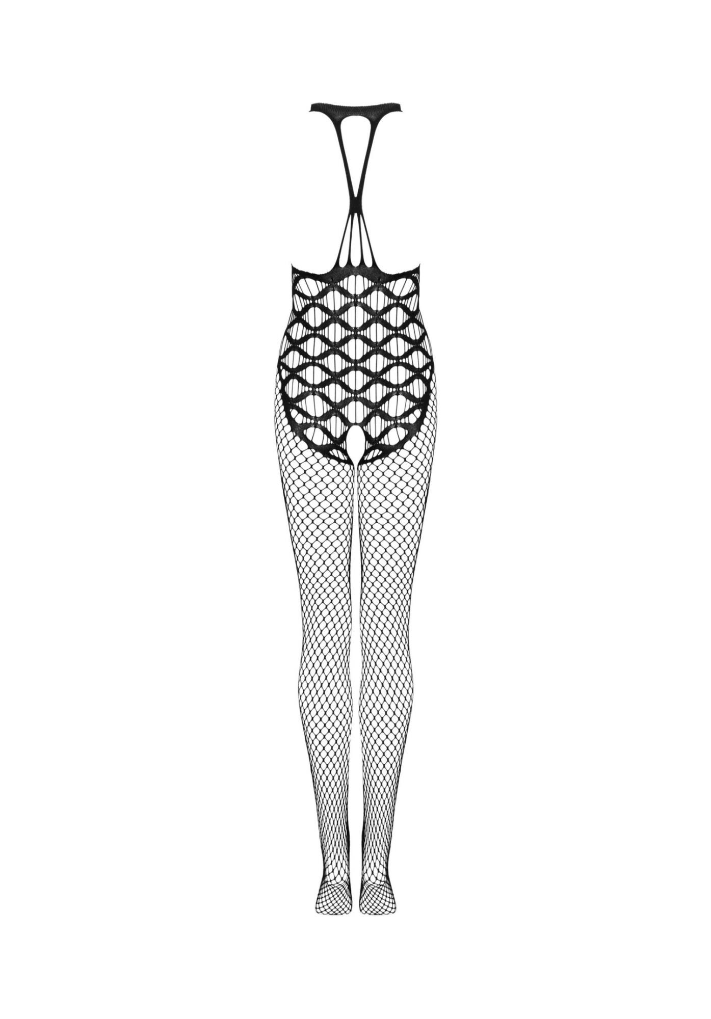 Bodystocking Obsessive G332 czarny z otwartym krokiem S/M/L - obrazek 6