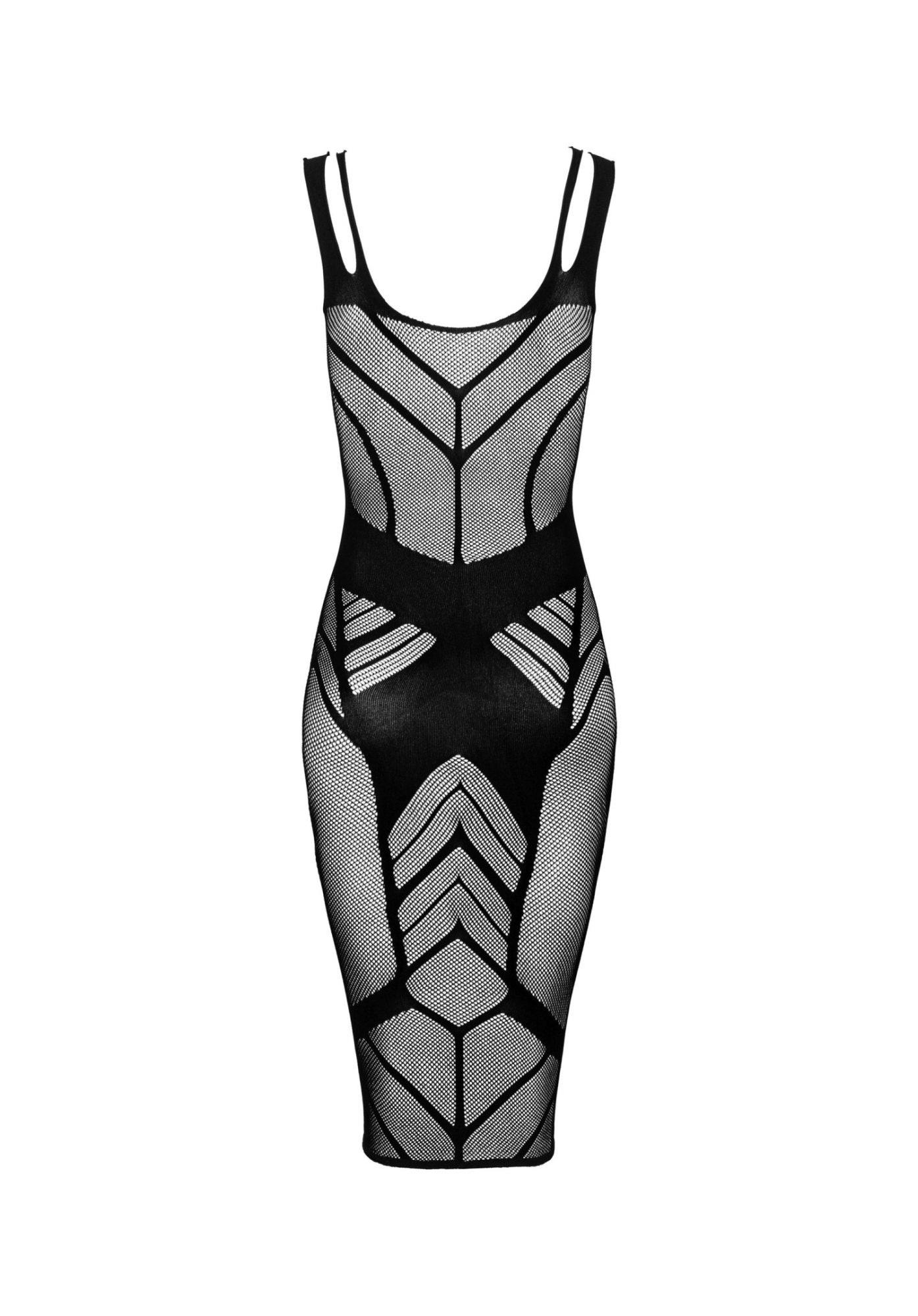 Sukienka dziana Obsessive D609 czarna S/M/L - obrazek 6