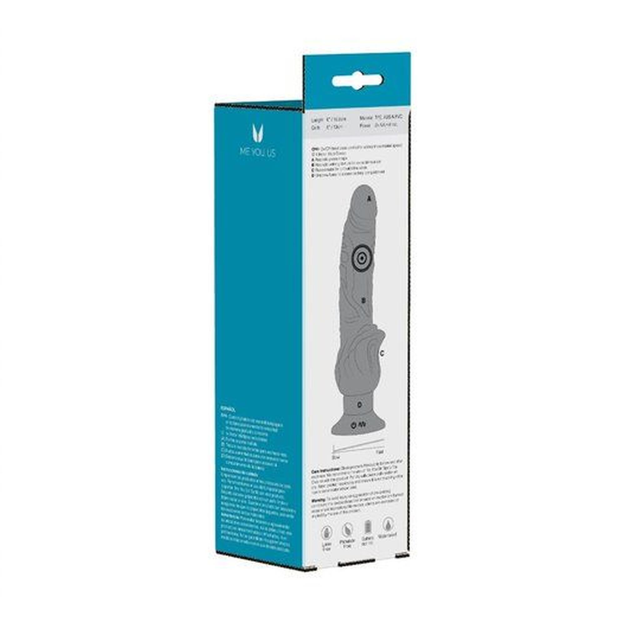 Wibrator żelowy realistyczny Me You Us Mounty 6 różowy 21 cm - obrazek 4