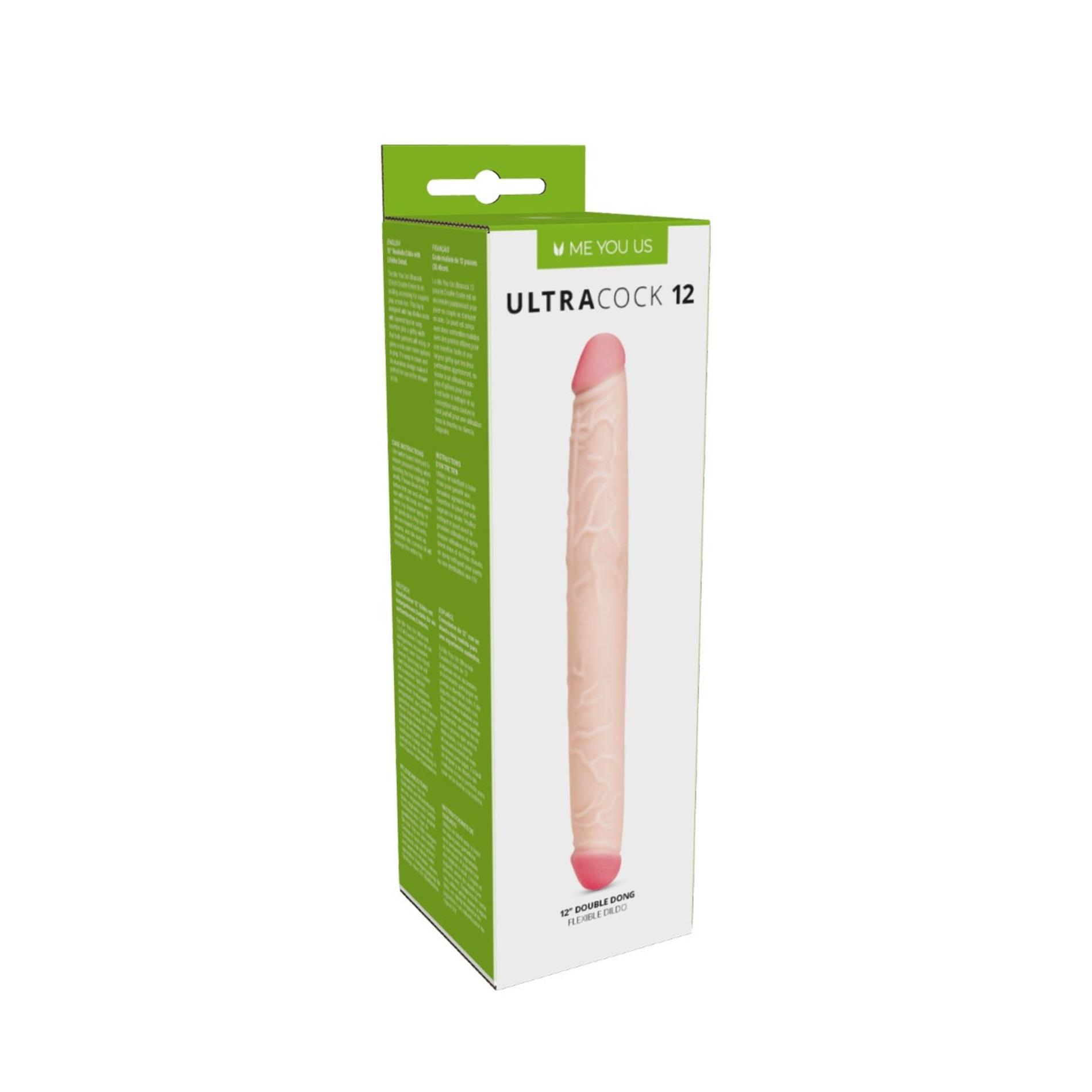 Dildo podwójne Me You Us Ultra Cock 12 cali PVC - obrazek 2
