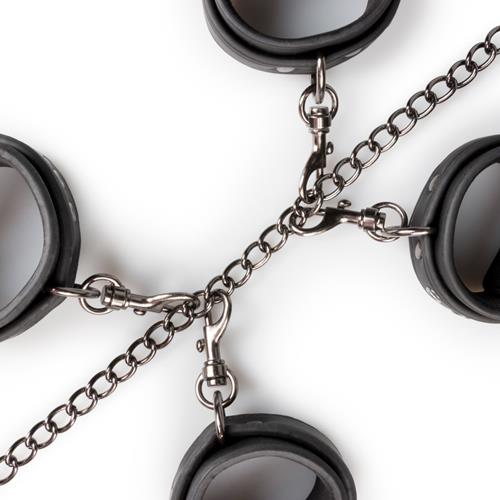 Zestaw kajdanek z obrożą EasyToys czarny - obrazek 7