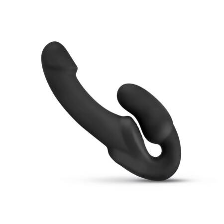 Samonośny strapon Morgan No Parts silikonowy 22 cm czarny