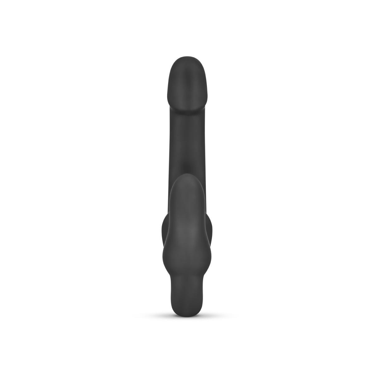Samonośny strapon Morgan No Parts silikonowy 22 cm czarny - obrazek 4