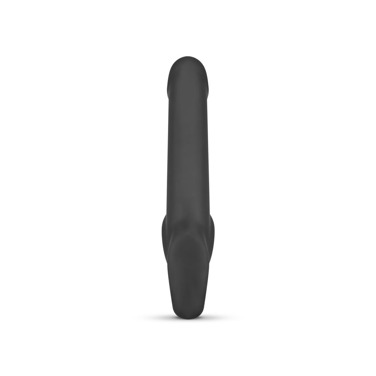 Samonośny strapon Morgan No Parts silikonowy 22 cm czarny - obrazek 6