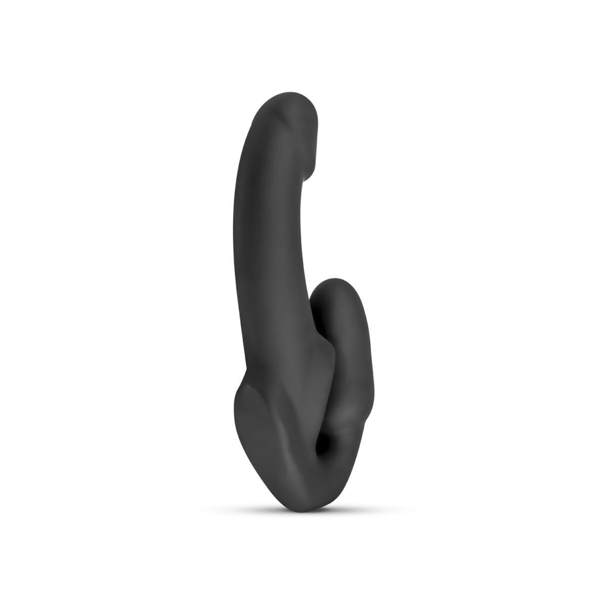 Samonośny strapon Morgan No Parts silikonowy 22 cm czarny - obrazek 7