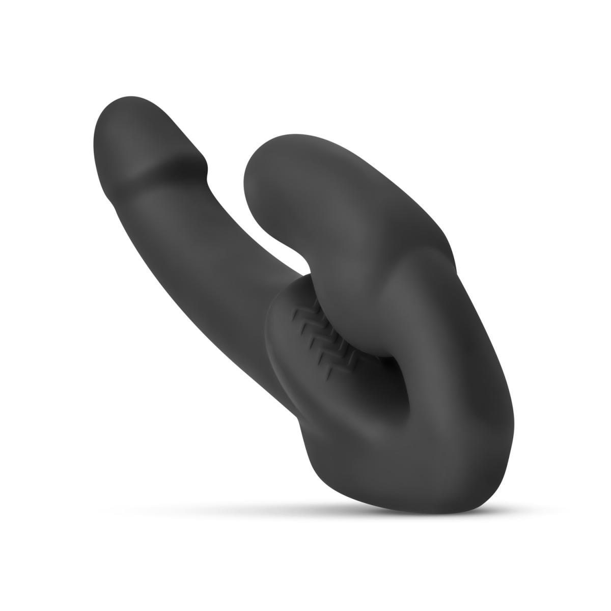 Samonośny strapon Morgan No Parts silikonowy 22 cm czarny - obrazek 8