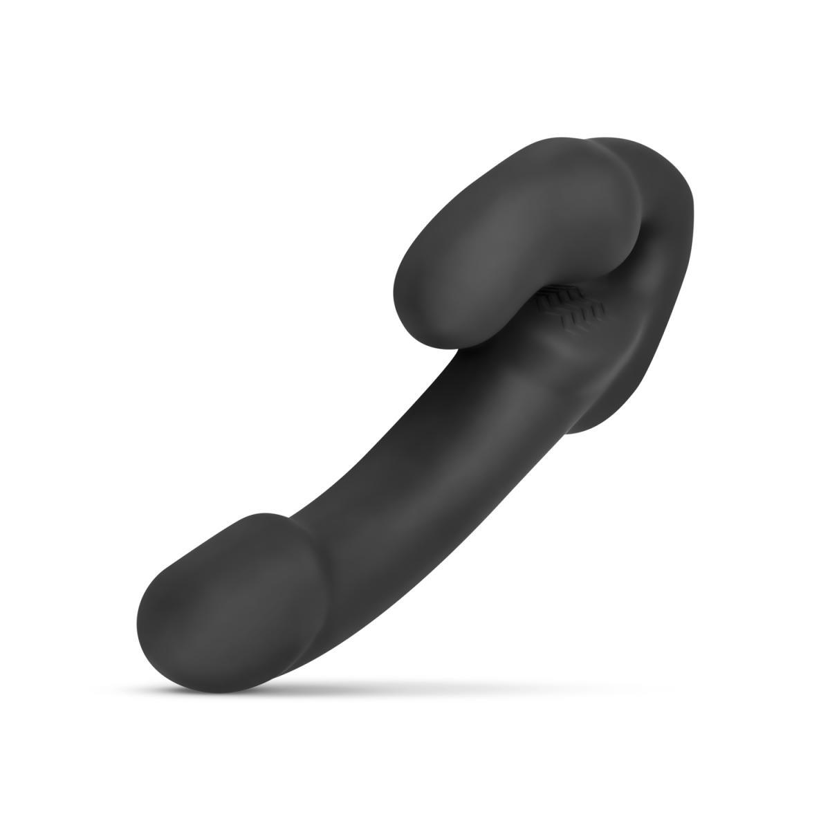 Samonośny strapon Morgan No Parts silikonowy 22 cm czarny - obrazek 9