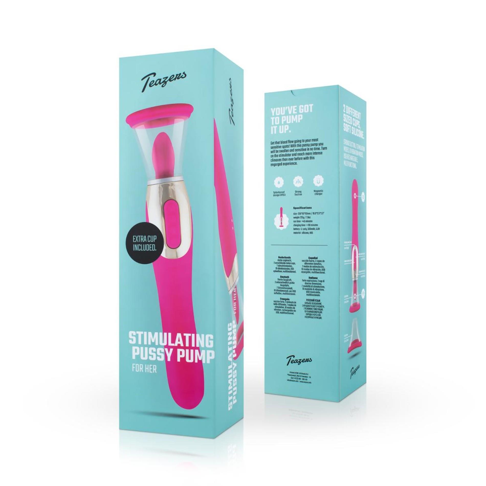 Pompka z wibratorem punktu G Teazers różowa USB - obrazek 14