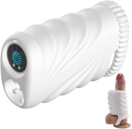 Masturbator waginalny z wibracją B Series Cute biały USB wodoodporny