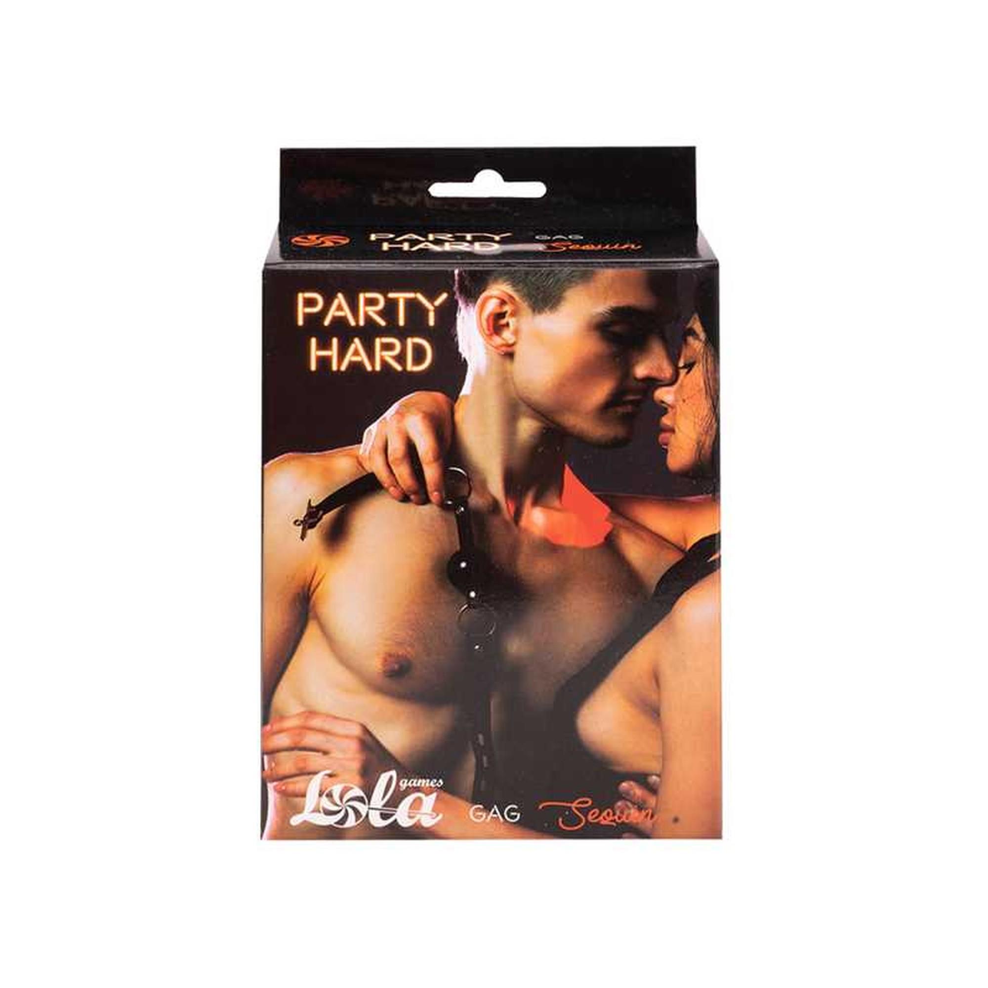 Knebel Party Hard Sequin Lola Games czarny 4 cm - obrazek 3