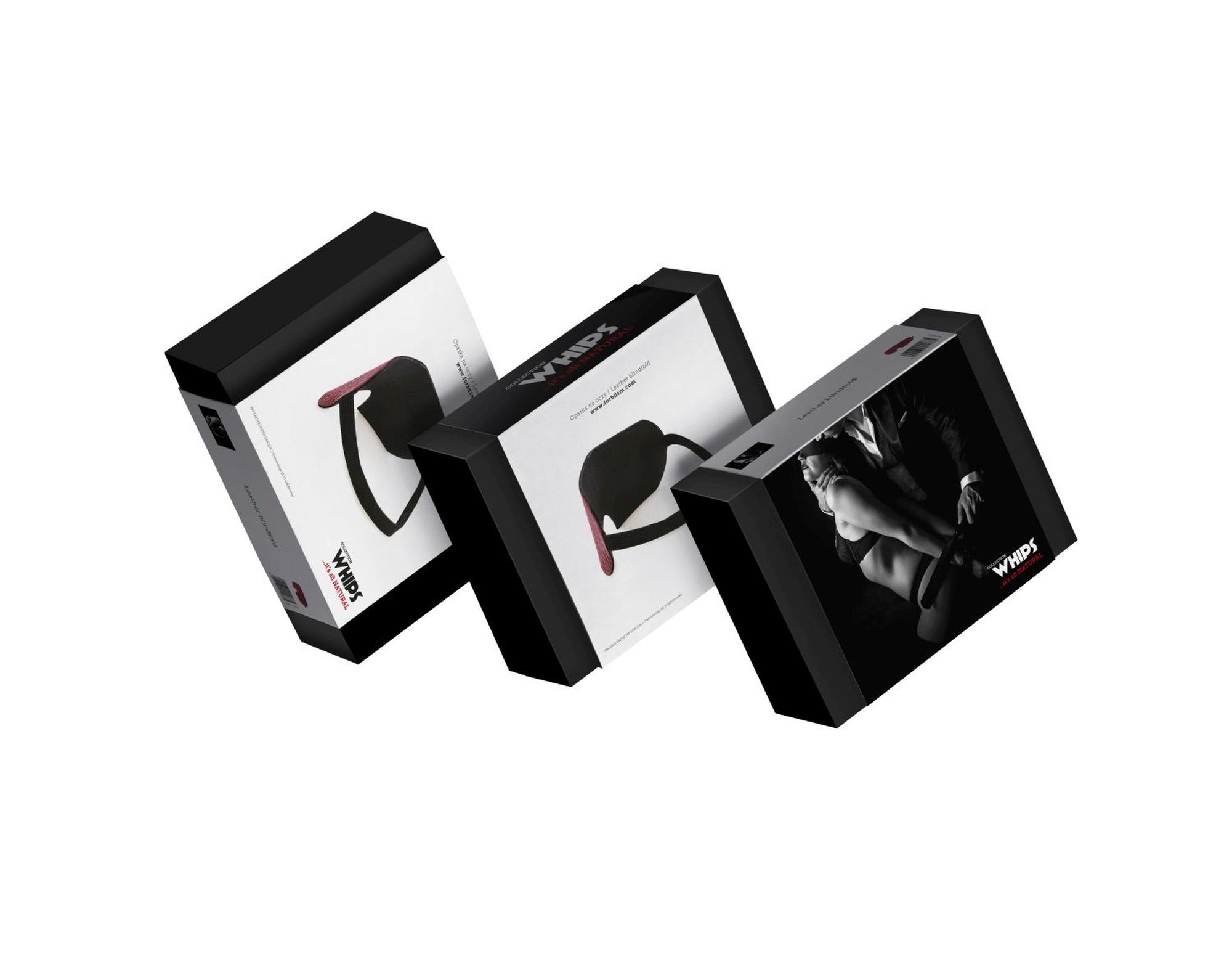 Opaska na oczy Whips Collection skórzana - obrazek 4