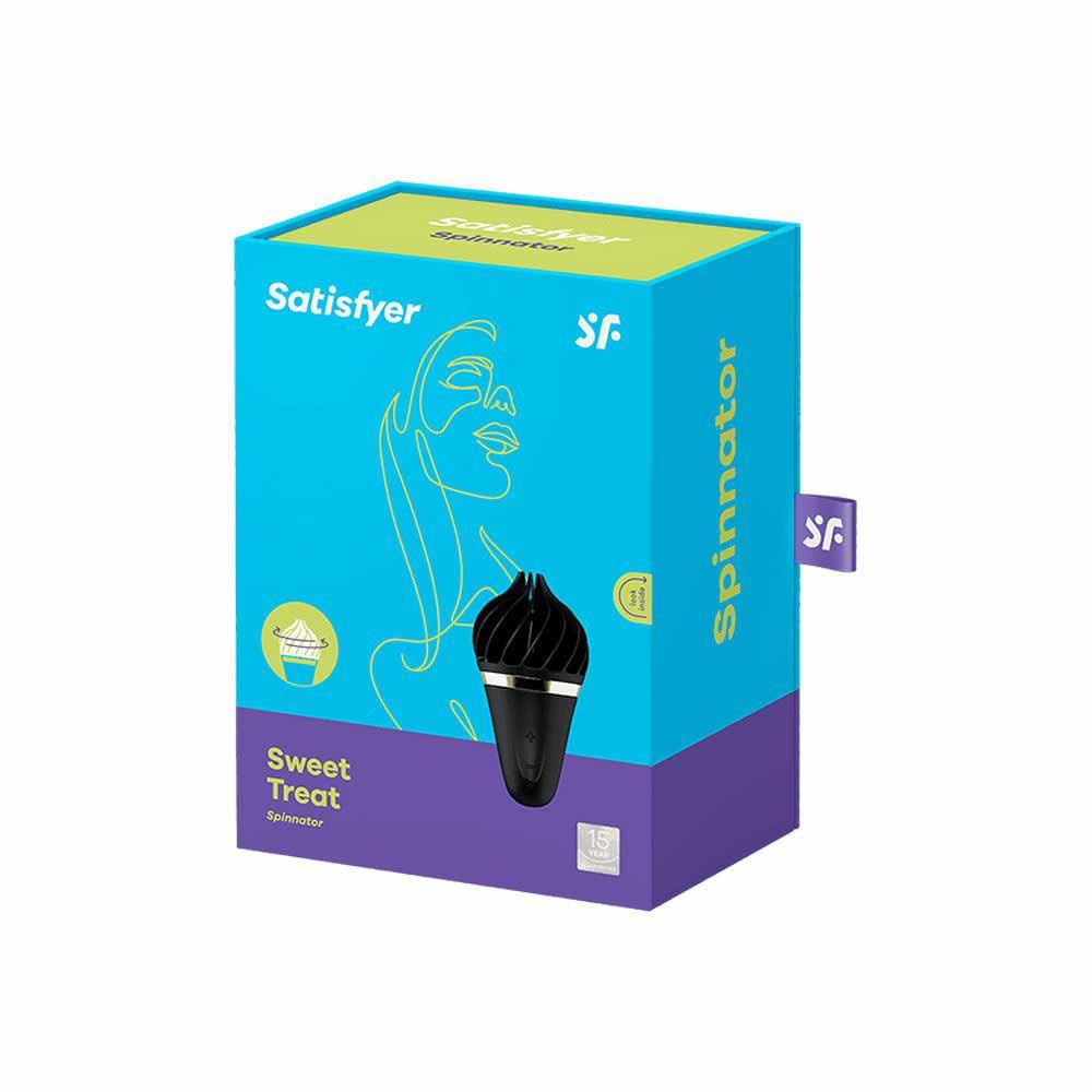 Stymulator łechtaczki obrotowy Satisfyer Sweet Treat różowy brązowy 10 cm - obrazek 2