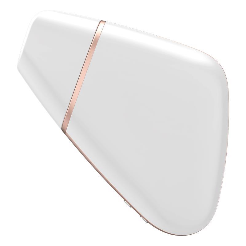 Stymulator łechtaczki Satisfyer Love Triangle biały z aplikacją - obrazek 3