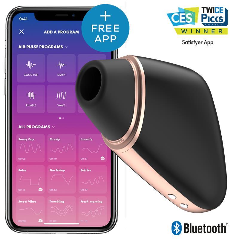 Wibrator Satisfyer Love Triangle sterowany aplikacją czarny - obrazek 2
