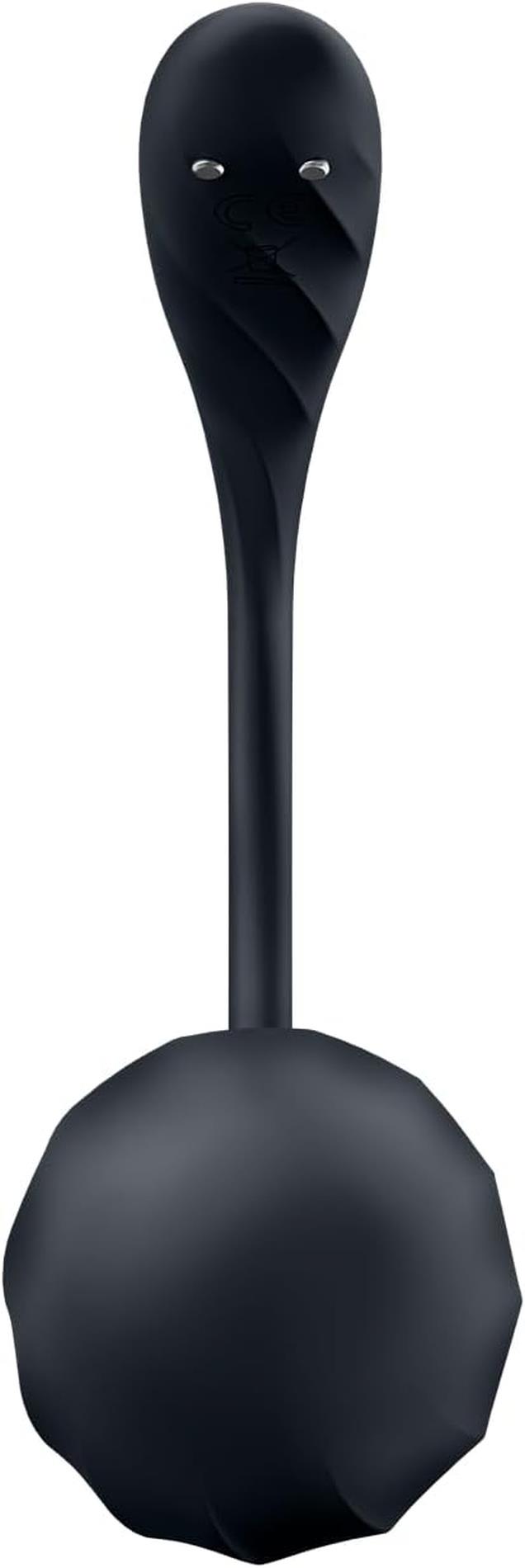 Jajko wibrujące prążkowane Satisfyer Ribbed Petal czarne - obrazek 6