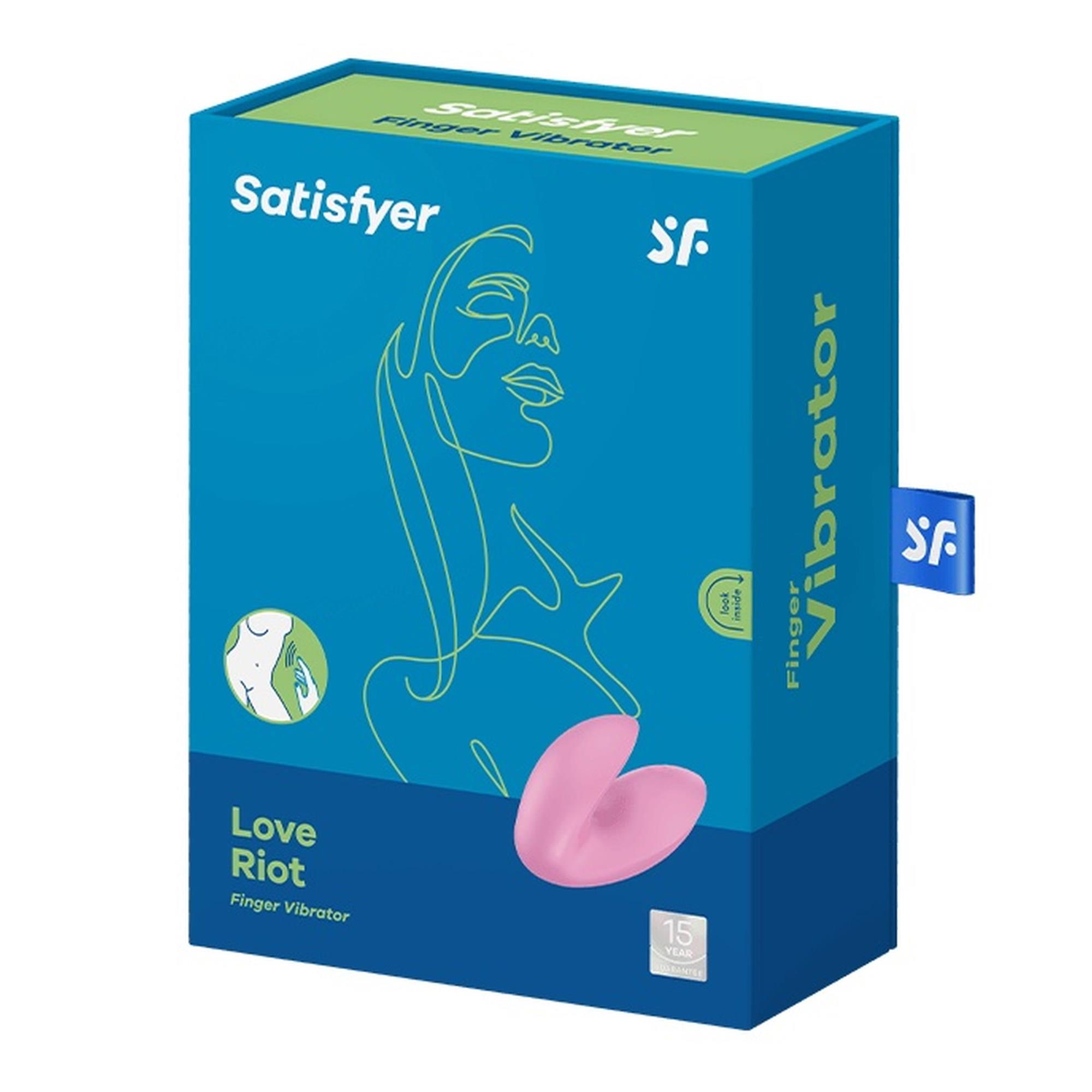 Wibrator na palec Satisfyer Love Riot różowy USB