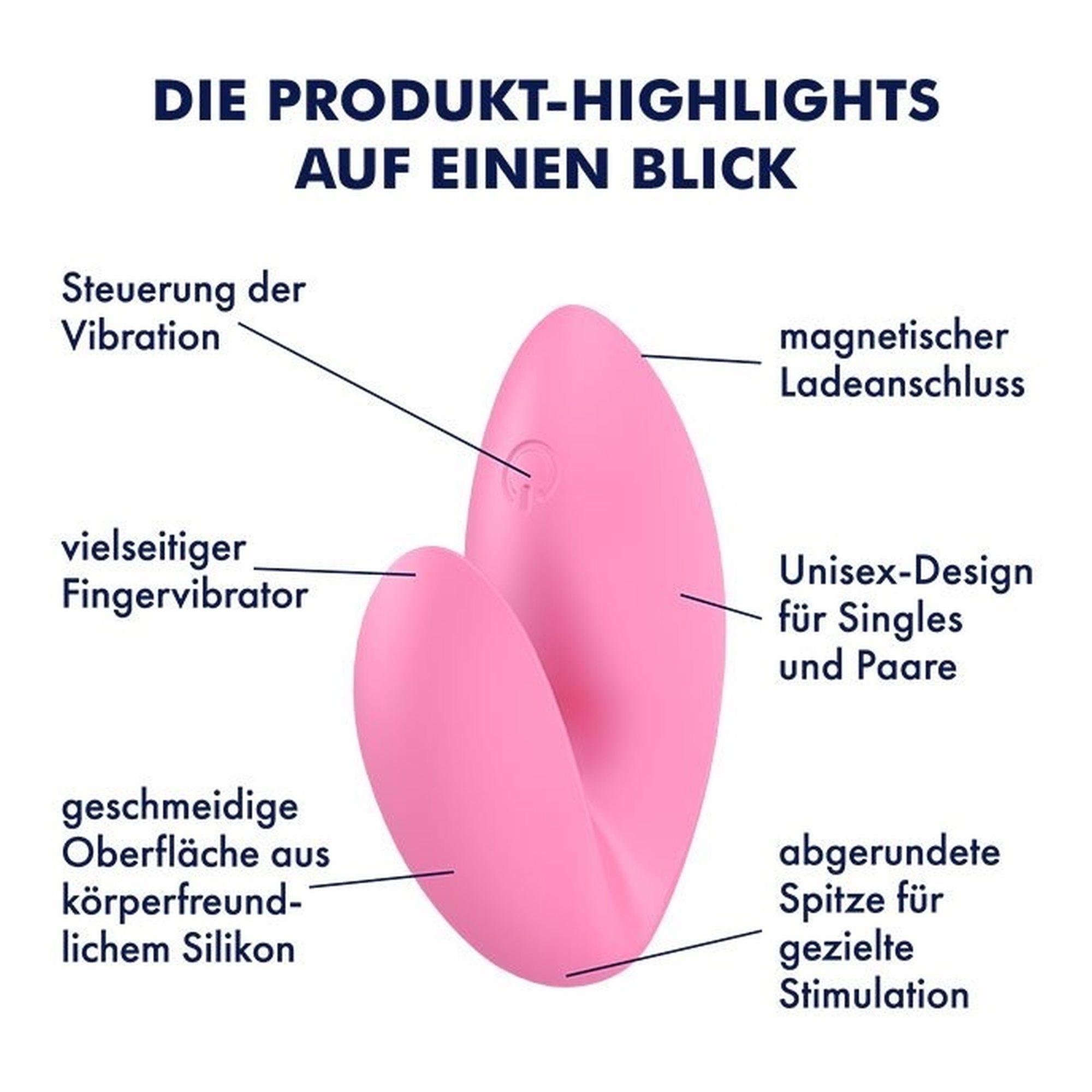 Wibrator na palec Satisfyer Love Riot różowy USB - obrazek 6