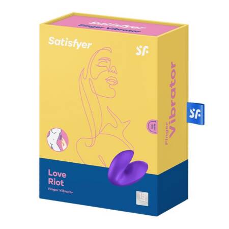 Wibrator na palec Satisfyer Love Riot fioletowy USB