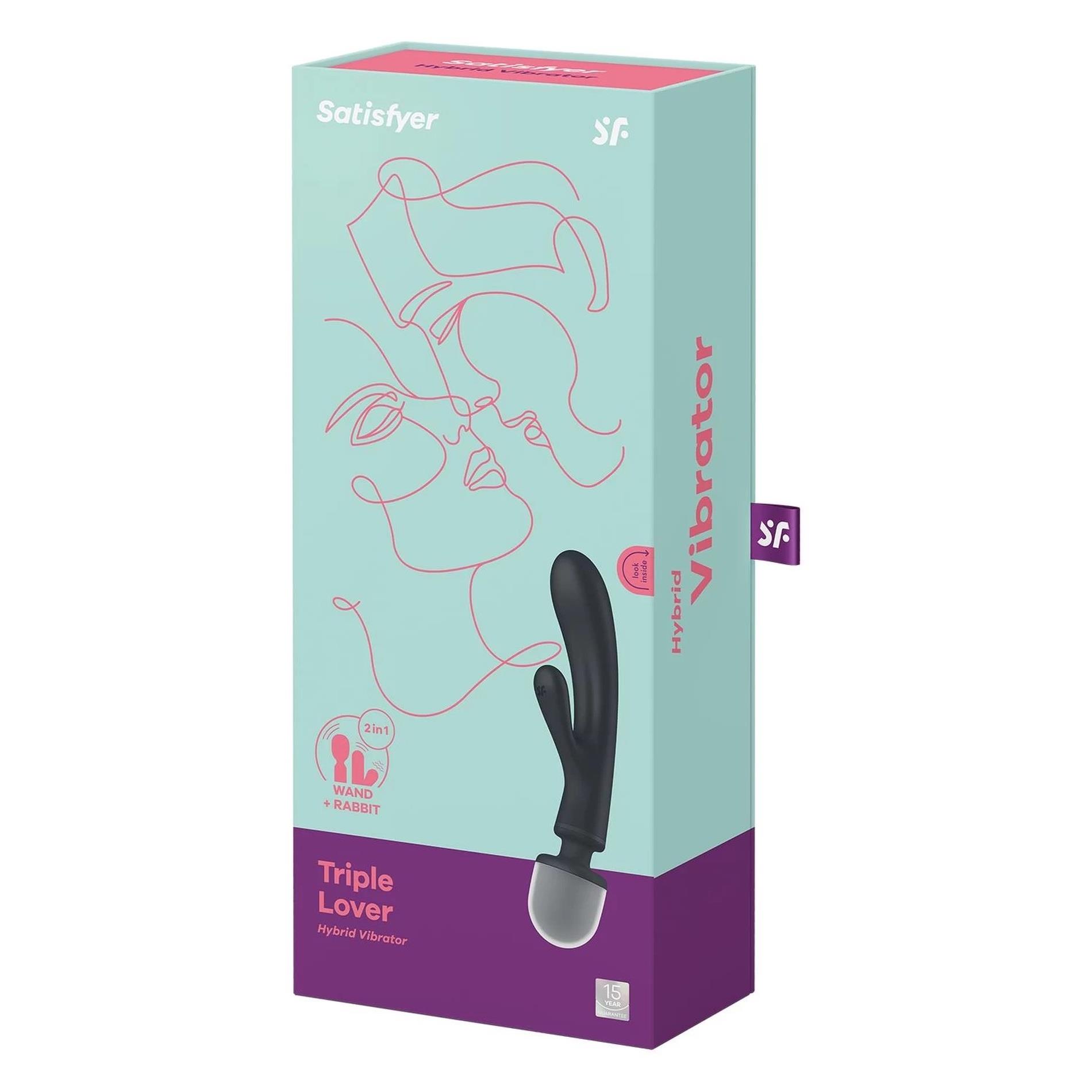 Wibrator punktu G Satisfyer Triple Lover szary - obrazek 2