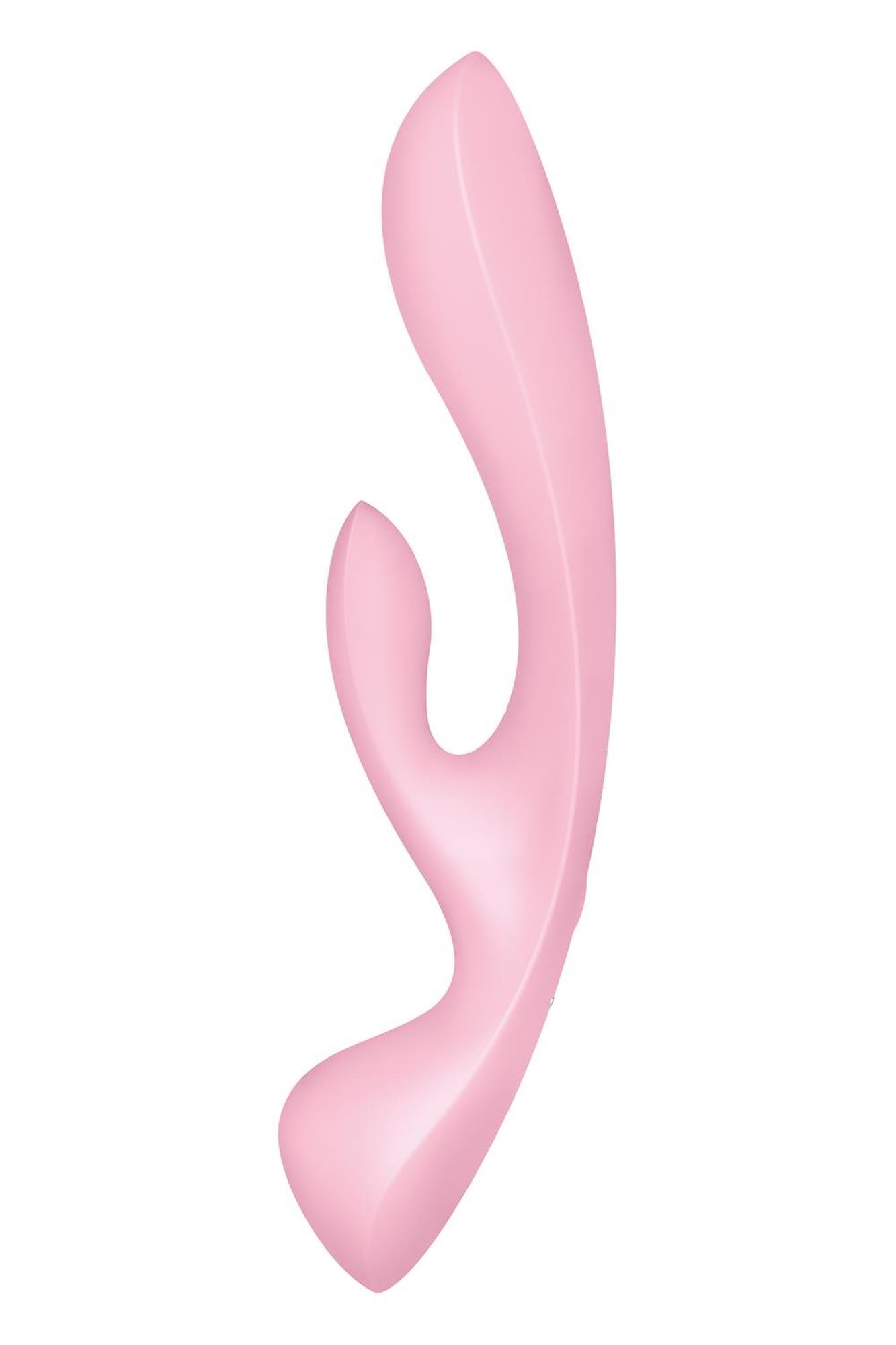 Wibrator króliczek Satisfyer Triple Oh różowy z 3 silnikami USB - obrazek 3