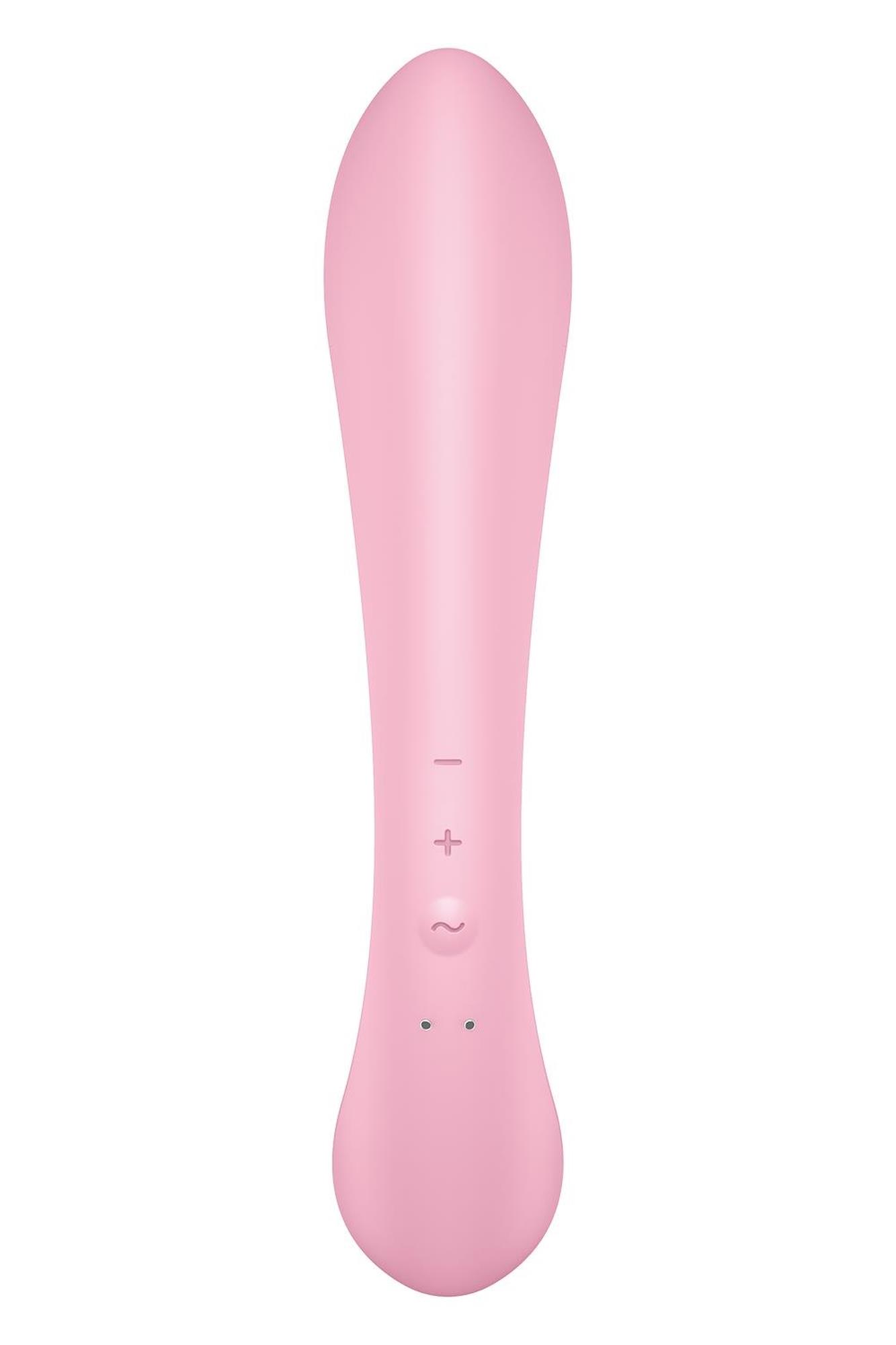 Wibrator króliczek Satisfyer Triple Oh różowy z 3 silnikami USB - obrazek 4