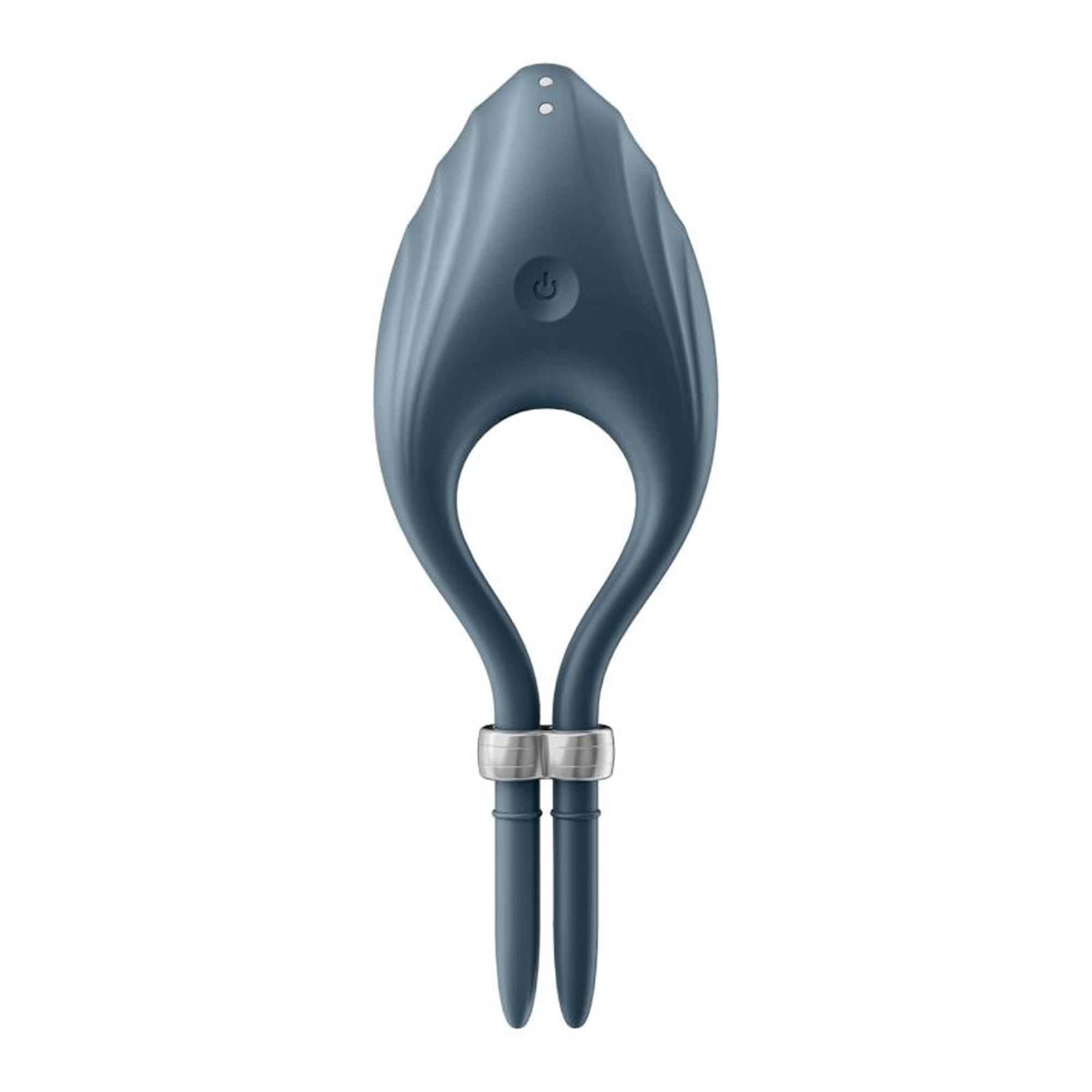 Pierścień erekcyjny wibrujący regulowany Satisfyer Duelist ciemnoniebieski - obrazek 5
