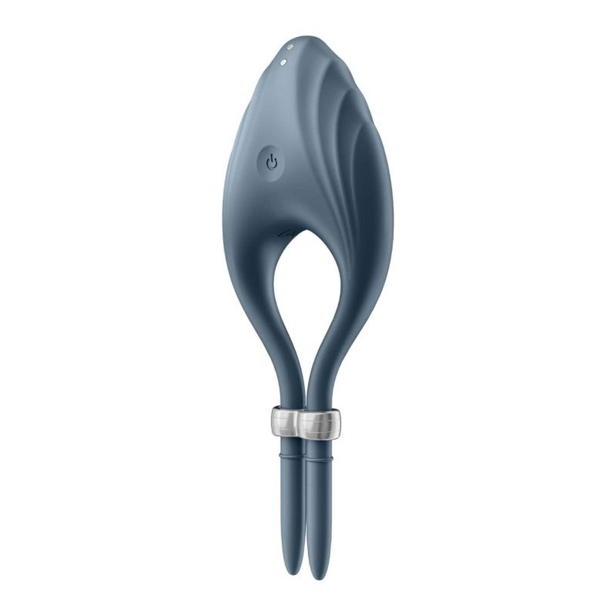 Pierścień erekcyjny wibrujący regulowany Satisfyer Duelist ciemnoniebieski - obrazek 6