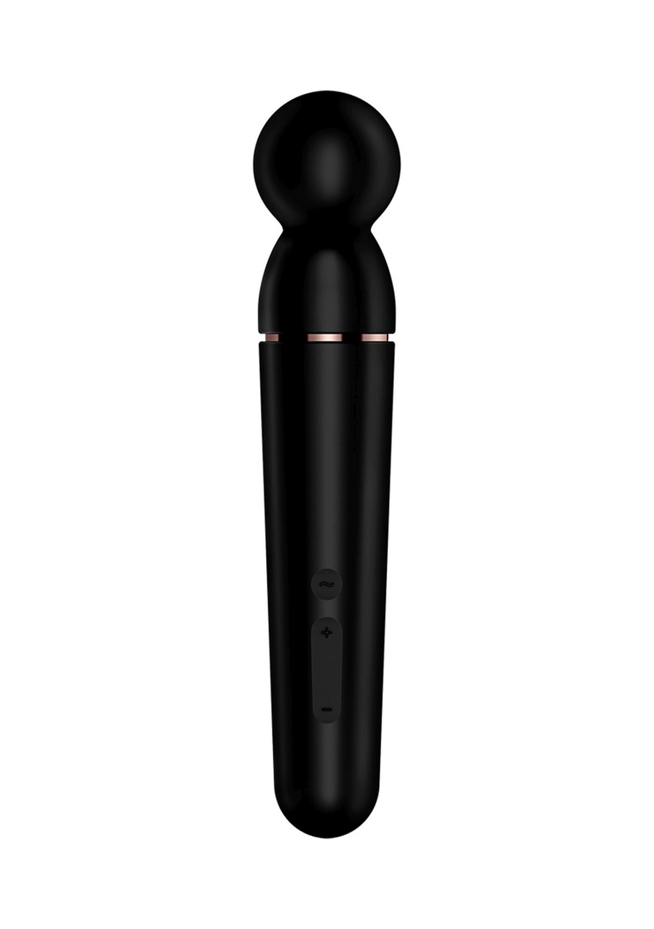 Masażer silikonowy Satisfyer Planet Wander XXL czarny różowozłoty USB - obrazek 3