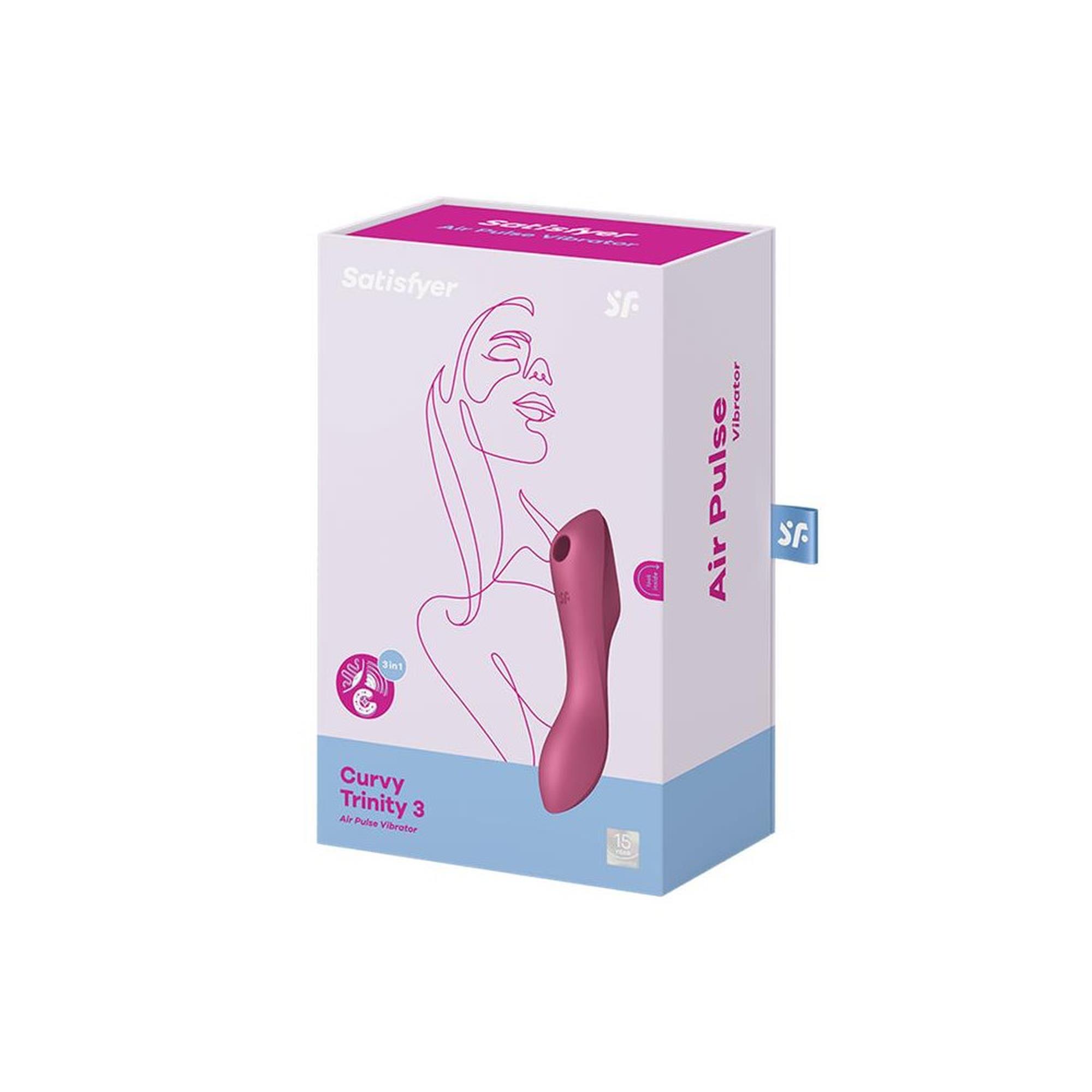 Wibrator Satisfyer Curvy Trinity 3 czerwony - obrazek 2