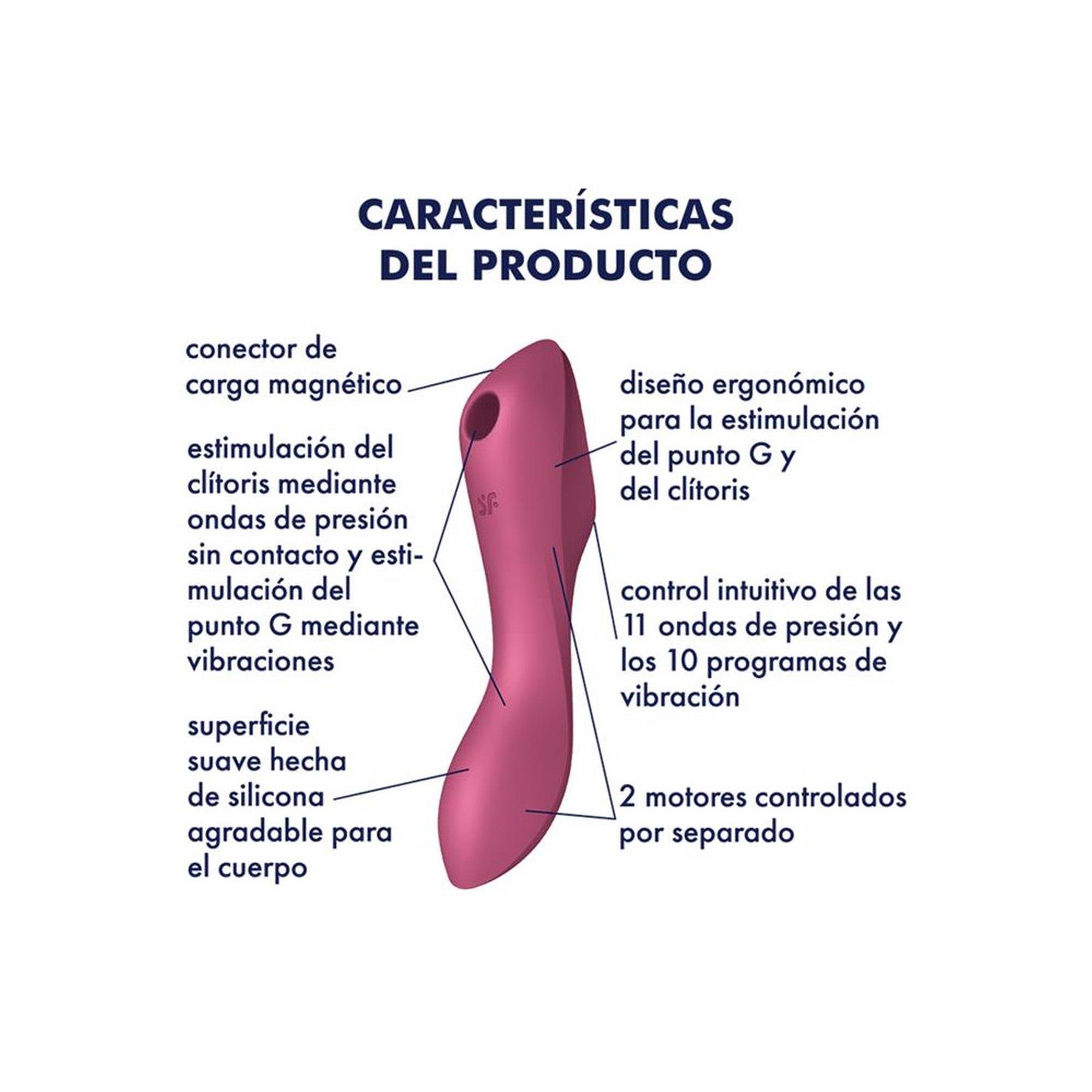Wibrator Satisfyer Curvy Trinity 3 czerwony - obrazek 3