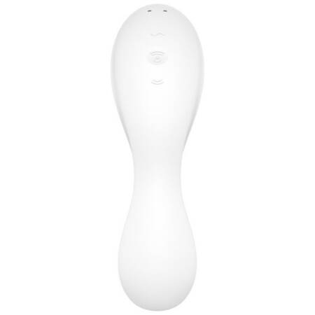 Stymulator łechtaczki silikonowy Satisfyer Curvy Trinity 5 biały