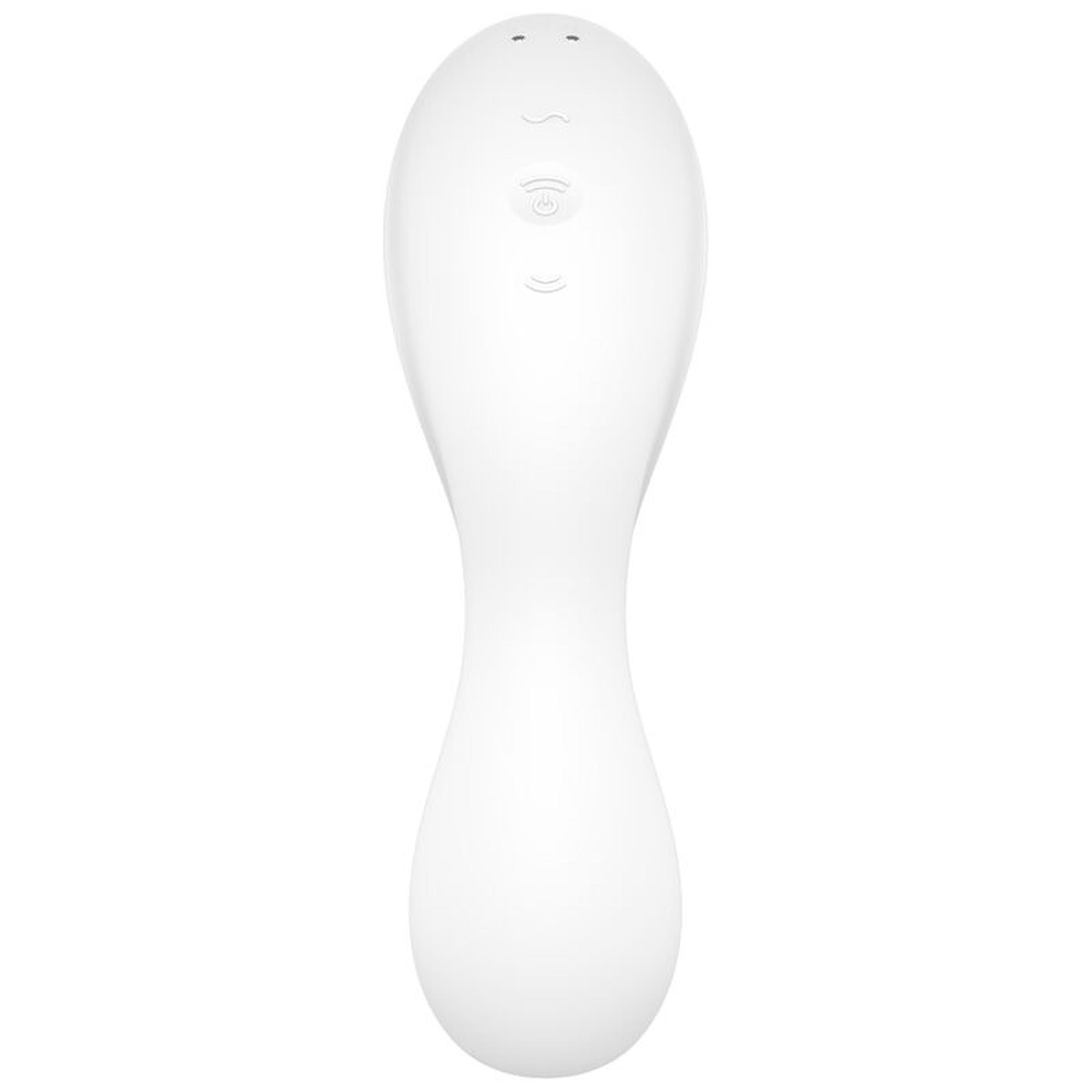 Stymulator łechtaczki silikonowy Satisfyer Curvy Trinity 5 biały