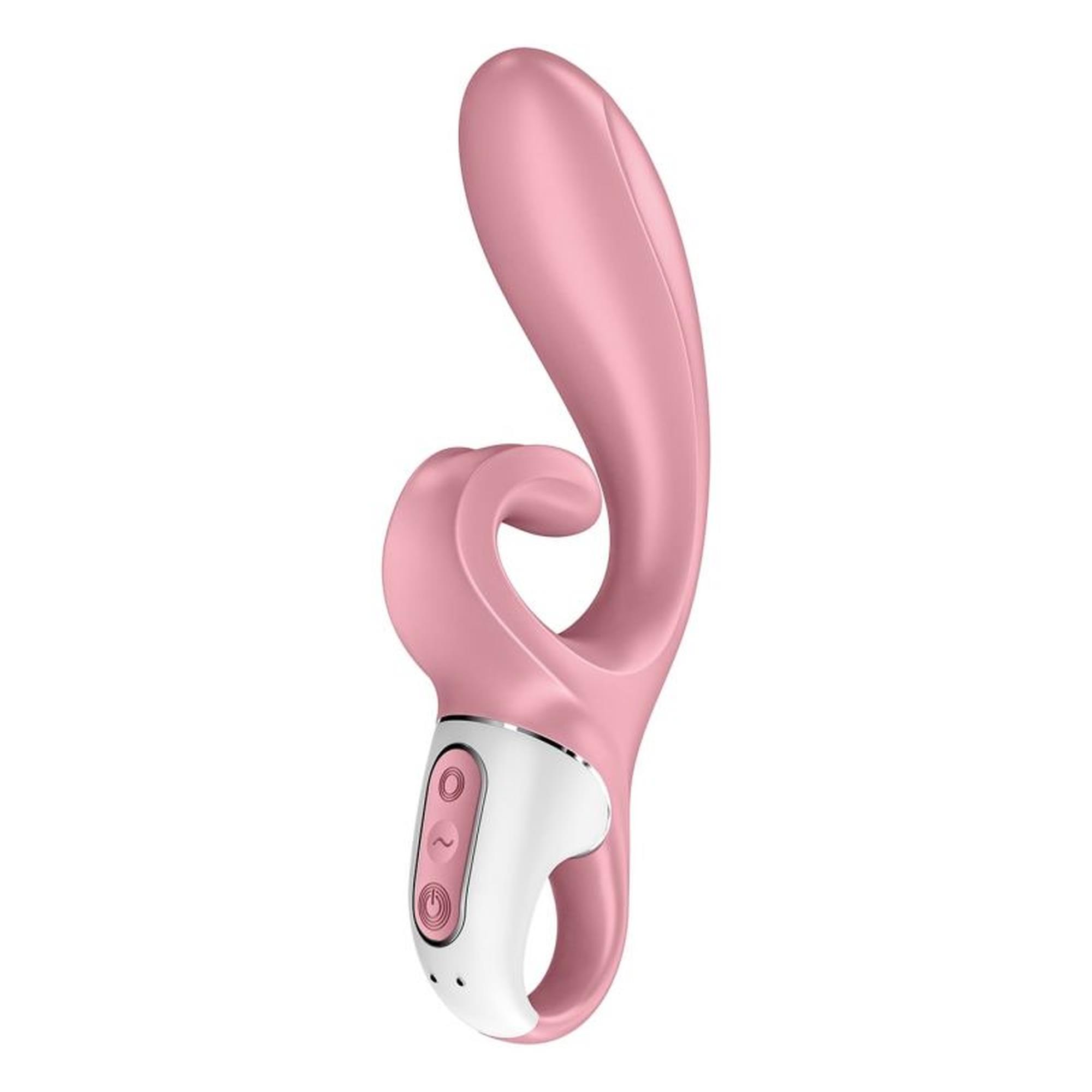 Wibrator punktu G Satisfyer Hug Me różowy silikonowy z aplikacją USB - obrazek 2