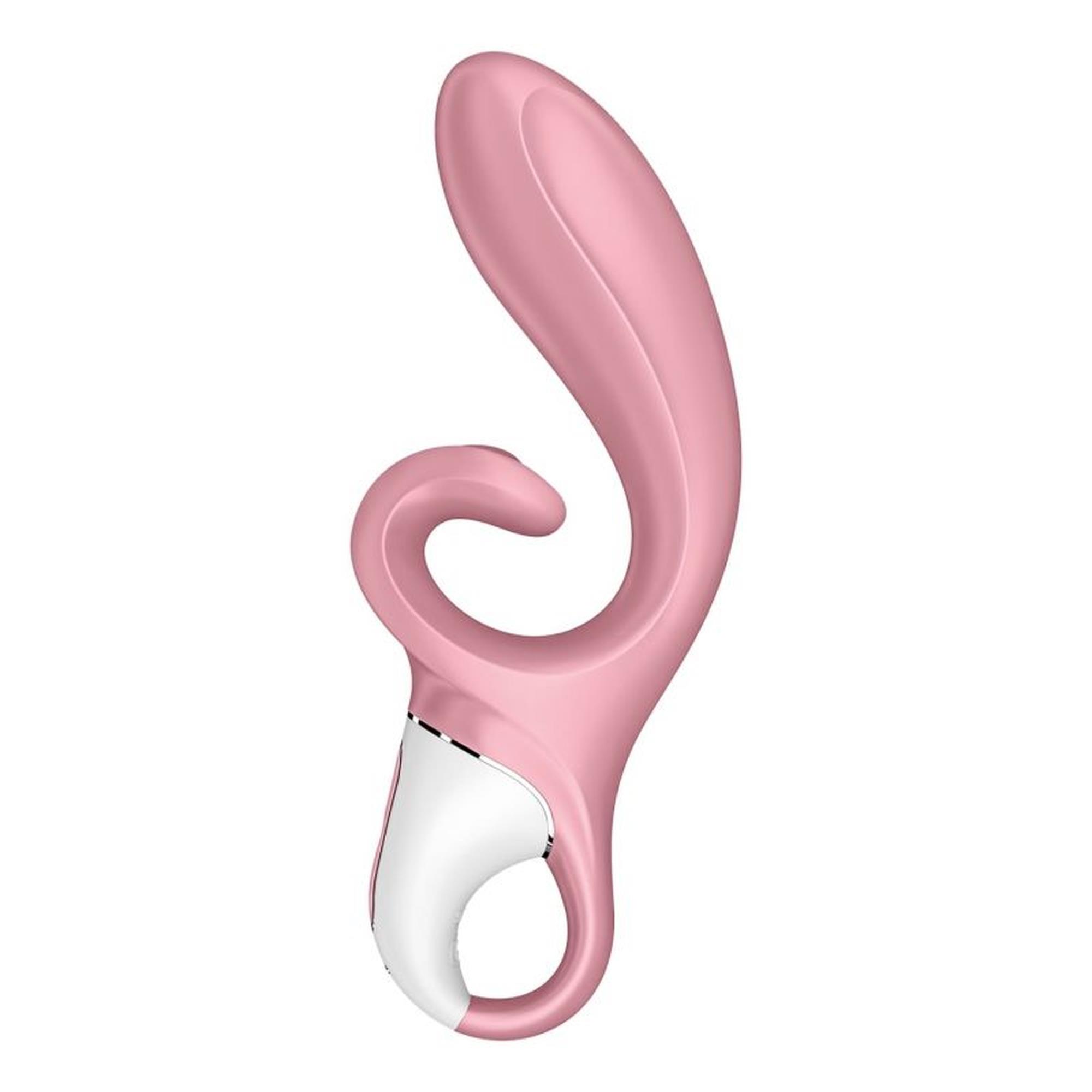 Wibrator punktu G Satisfyer Hug Me różowy silikonowy z aplikacją USB - obrazek 3