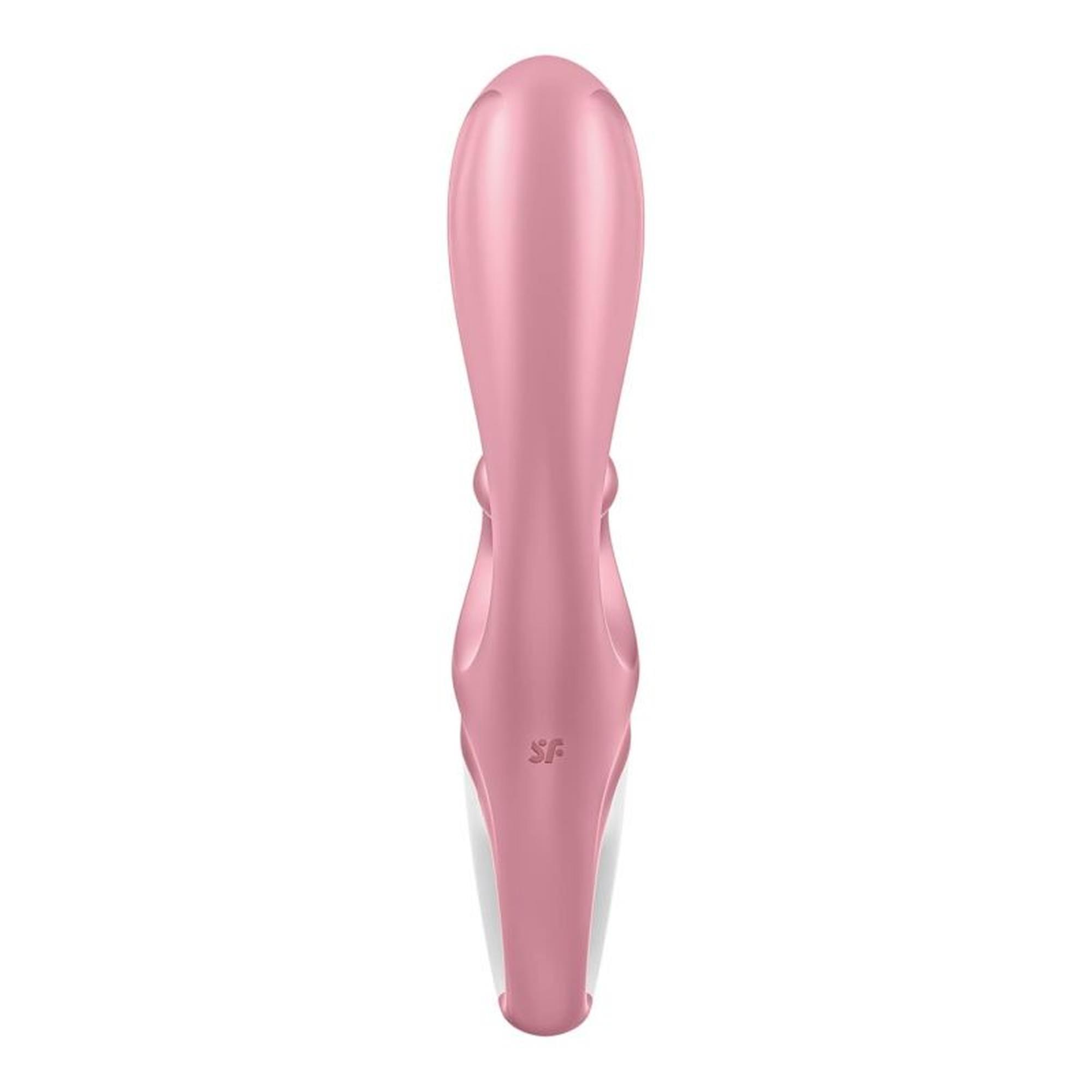 Wibrator punktu G Satisfyer Hug Me różowy silikonowy z aplikacją USB - obrazek 4
