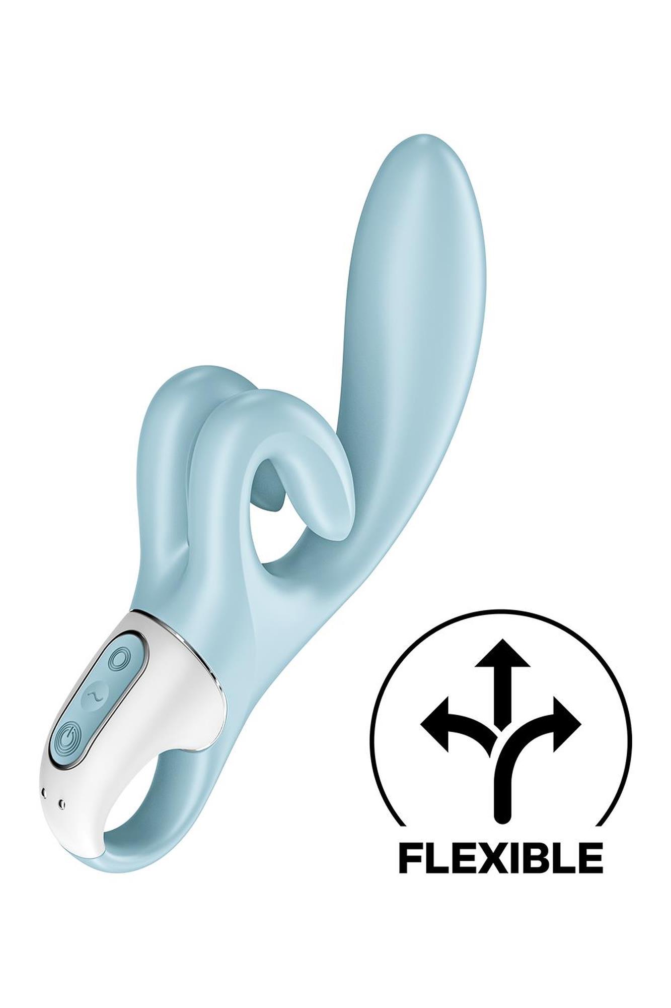 Wibrator króliczek Satisfyer Touch Me niebieski USB - obrazek 10