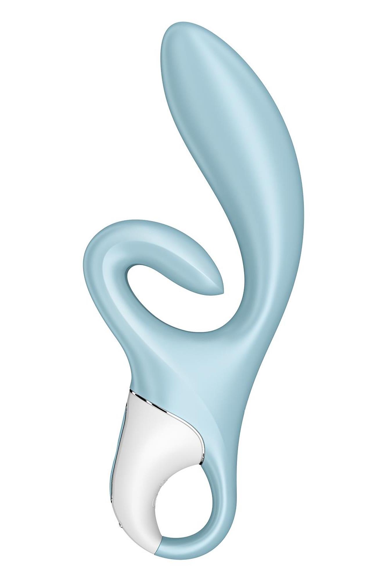 Wibrator króliczek Satisfyer Touch Me niebieski USB - obrazek 5
