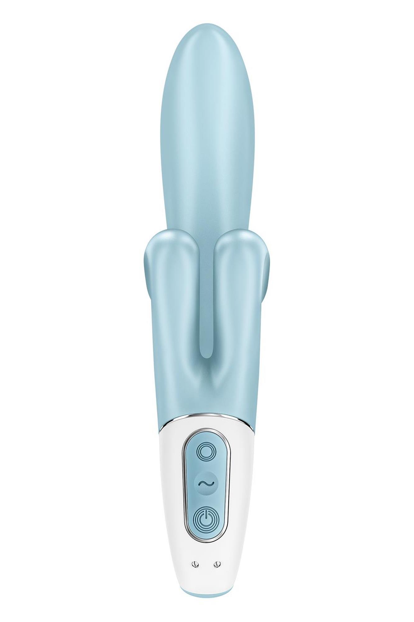 Wibrator króliczek Satisfyer Touch Me niebieski USB - obrazek 6