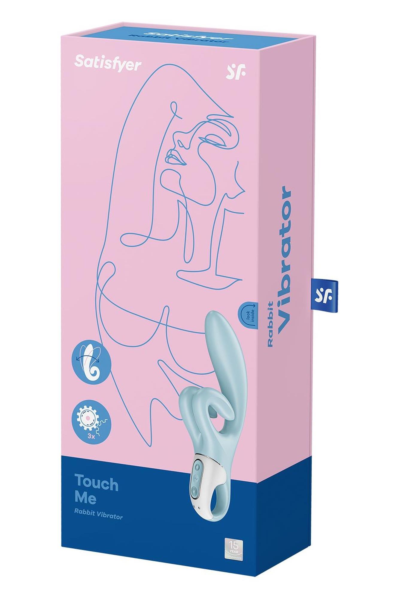 Wibrator króliczek Satisfyer Touch Me niebieski USB - obrazek 11