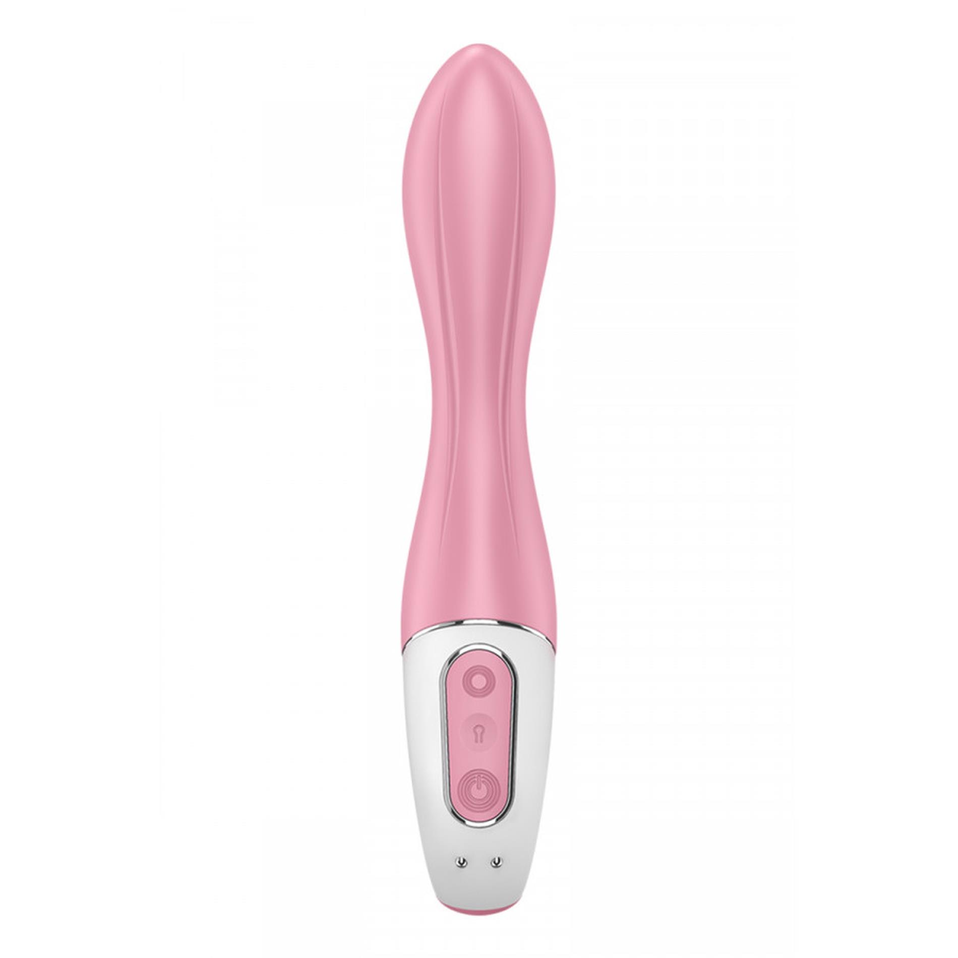 Wibrator nadmuchiwany Satisfyer Air Pump 2 jasnoczerwony USB 21 cm - obrazek 2