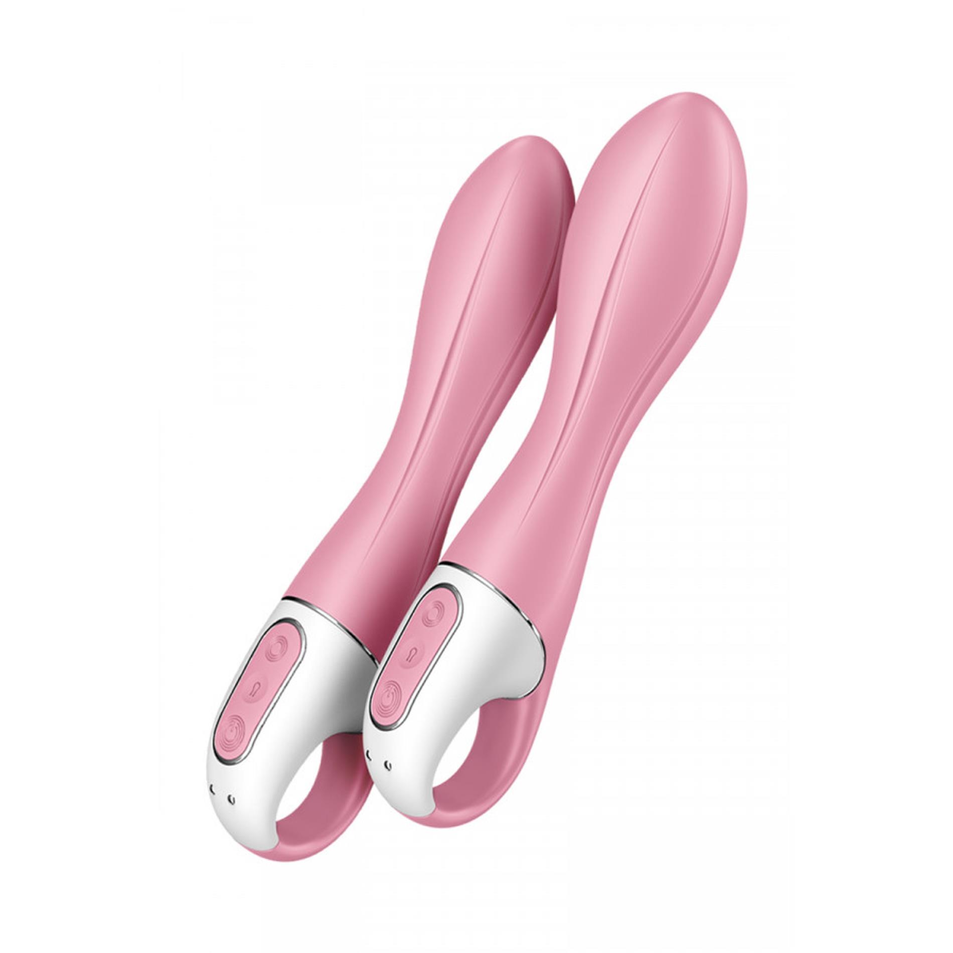 Wibrator nadmuchiwany Satisfyer Air Pump 2 jasnoczerwony USB 21 cm - obrazek 4