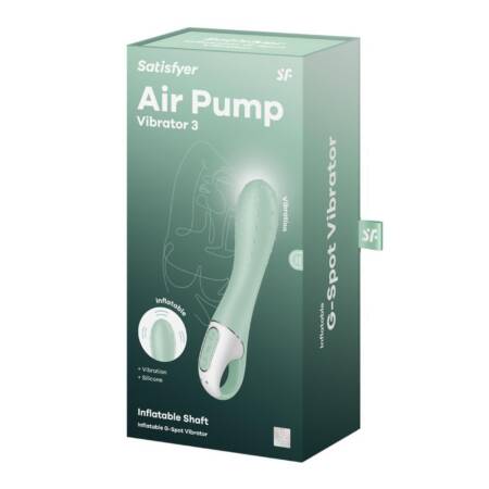 Wibrator punktu G Satisfyer Air Pump 3 miętowy USB