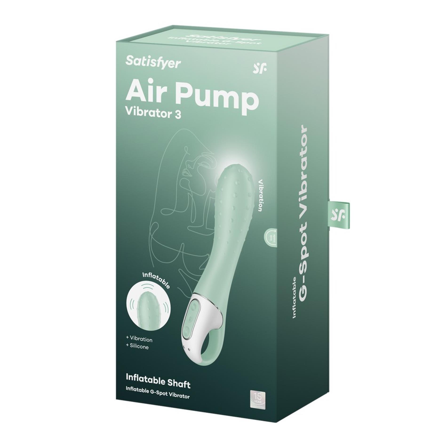 Wibrator punktu G Satisfyer Air Pump 3 miętowy USB